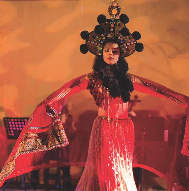 Daniela Riojas performing in San Antonio