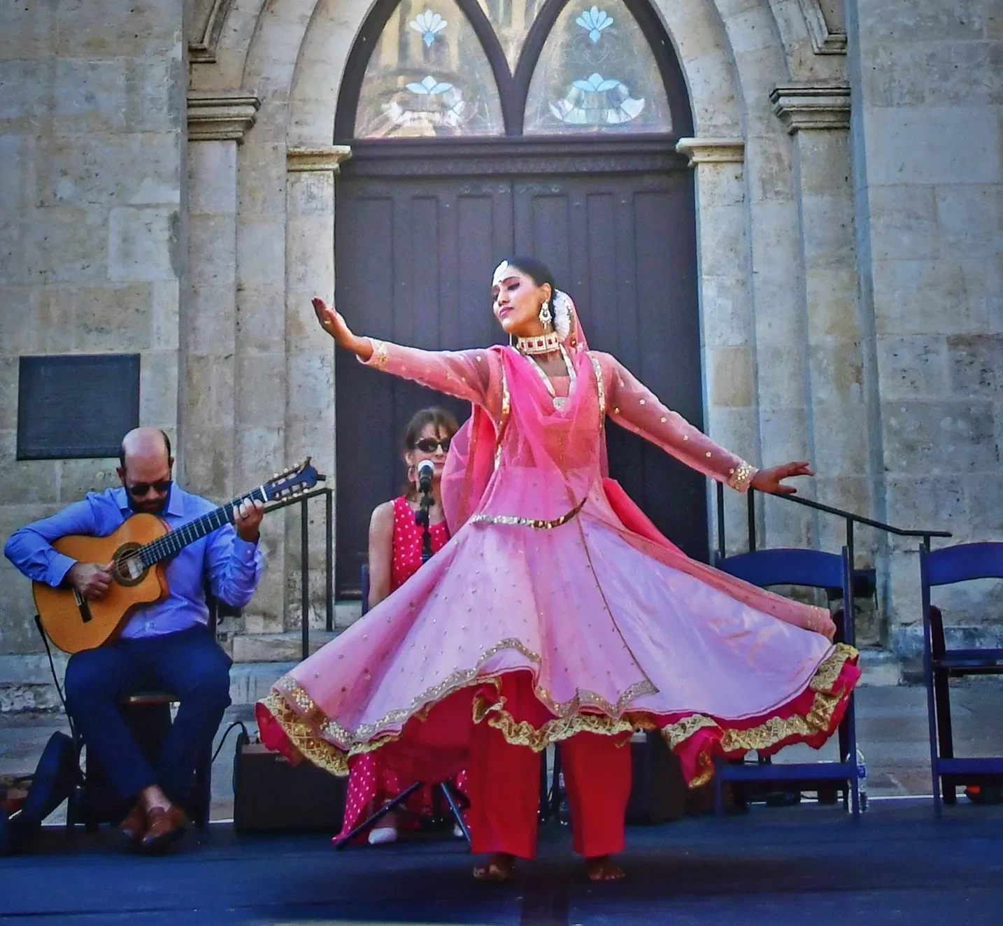 Dr. Tamanna Shams O’Dea performing dance at International Day of Flamenco