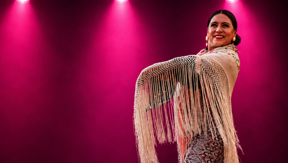 WeFlamenco Fest artist image with flamenco-inspired styling