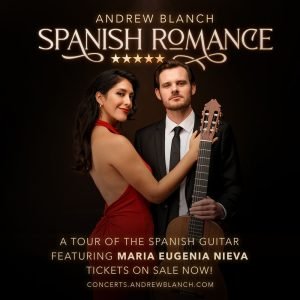 Andrew Blanch and María Eugenia Nieva promoting Spanish Romance