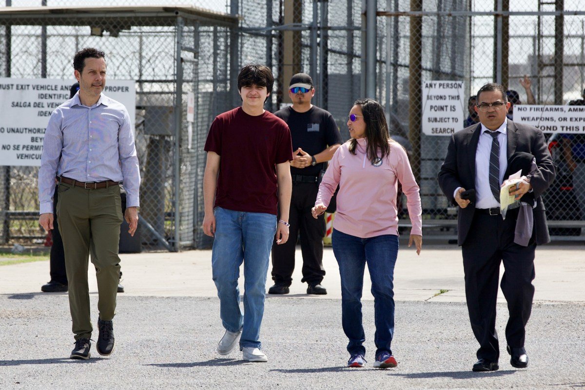 Antonio Gámez-Cuéllar walks outside the El Valle Detention Facility in Raymondville after his release on March 9, 2026.