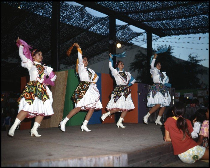 Ballet Folklórico de San Antonio performers at the 1974 Texas Folklife Festival
