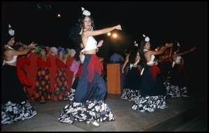 Flamenco dancers including Josie Champion at the Texas Folklife Festival, 1976