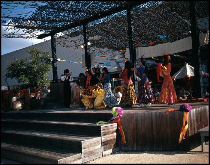 Teresa Champion performing flamenco at the Texas Folklife Festival in 1972