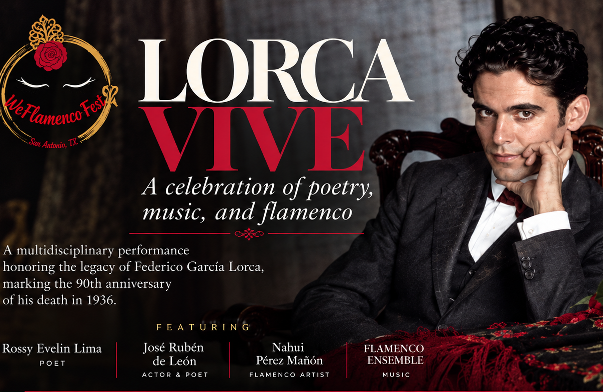 Lorca Vive flamenco and poetry celebration, WeFlamenco Fest event artwork